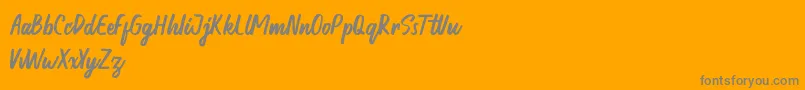 Шрифт Honest demo – серые шрифты на оранжевом фоне
