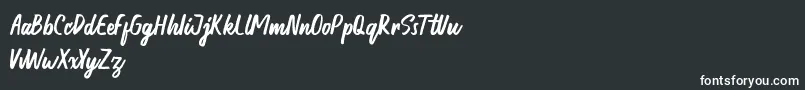 Honest demo Font – White Fonts on Black Background
