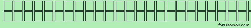 AlBattarOutline Font – Black Fonts on Green Background