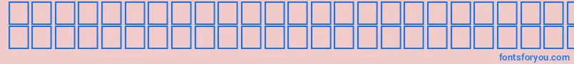 AlBattarOutline Font – Blue Fonts on Pink Background