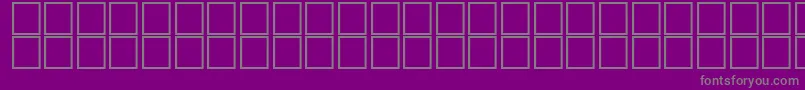 AlBattarOutline-Schriftart – Graue Schriften auf violettem Hintergrund