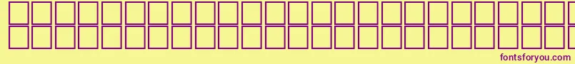 AlBattarOutline Font – Purple Fonts on Yellow Background
