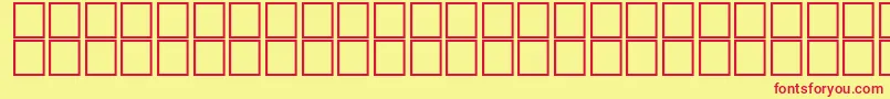 フォントAlBattarOutline – 赤い文字の黄色い背景