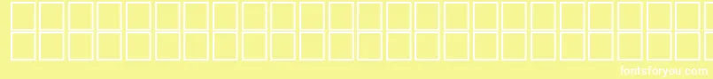 フォントAlBattarOutline – 黄色い背景に白い文字