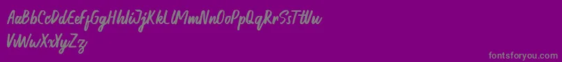 Honest demo Font – Gray Fonts on Purple Background