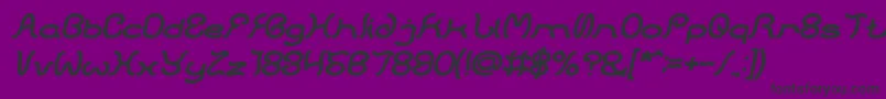 HONESTLY BOLD ITALIC Font – Black Fonts on Purple Background