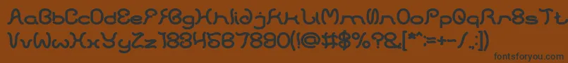 HONESTLY BOLD Font – Black Fonts on Brown Background