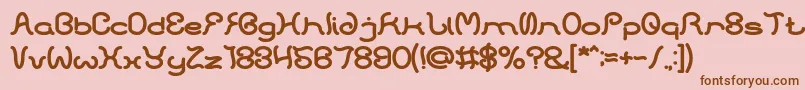 fuente HONESTLY BOLD – Fuentes Marrones Sobre Fondo Rosa