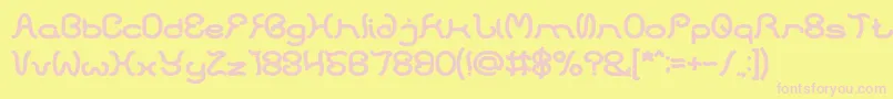 Weitere Informationen zur HONESTLY BOLD-Schriftart HONESTLY BOLD-Schriftart – Rosa Schriften auf gelbem Hintergrund