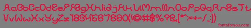 HONESTLY BOLD Font – Red Fonts on Gray Background