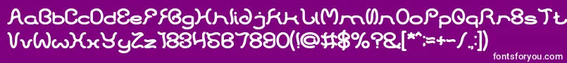 フォントHONESTLY BOLD – 紫の背景に白い文字