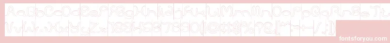 HONESTLY HOLLOW INVERSEフォントについての詳細 フォントHONESTLY HOLLOW INVERSE – ピンクの背景に白い文字