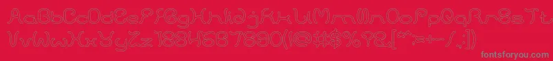 More about HONESTLY HOLLOW Font HONESTLY HOLLOW Font – Gray Fonts on Red Background