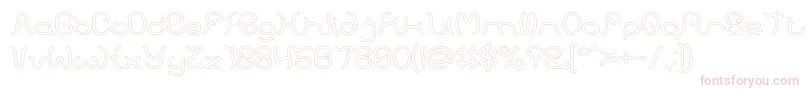 HONESTLY HOLLOW Font – Pink Fonts on White Background