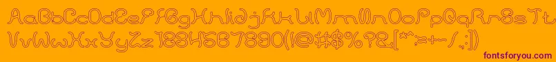 More about HONESTLY HOLLOW Font HONESTLY HOLLOW Font – Purple Fonts on Orange Background