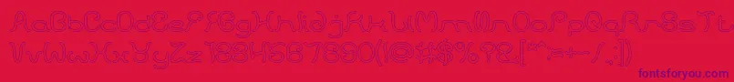 More about HONESTLY HOLLOW Font HONESTLY HOLLOW Font – Purple Fonts on Red Background