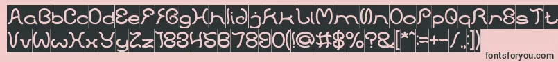 HONESTLY INVERSE Font – Black Fonts on Pink Background