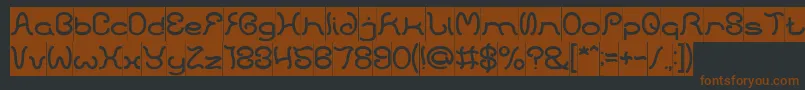 HONESTLY INVERSE Font – Brown Fonts on Black Background