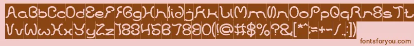 HONESTLY INVERSE Font – Brown Fonts on Pink Background