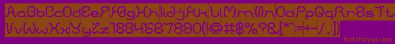 HONESTLY INVERSE Font – Brown Fonts on Purple Background