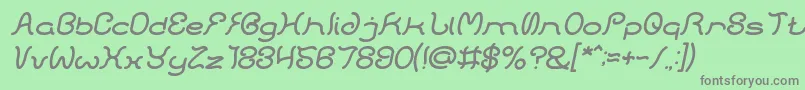HONESTLY ITALIC Font – Gray Fonts on Green Background