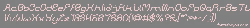 fuente HONESTLY ITALIC – Fuentes Rosadas Sobre Fondo Gris