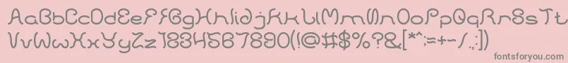 Weitere Informationen zur HONESTLY LIGHT-Schriftart HONESTLY LIGHT-Schriftart – Graue Schriften auf rosa Hintergrund