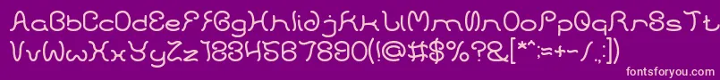 HONESTLY LIGHT Font – Pink Fonts on Purple Background