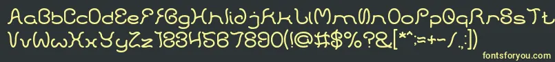 HONESTLY LIGHTフォントについての詳細 フォントHONESTLY LIGHT – 黒い背景に黄色の文字