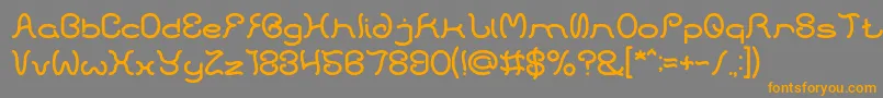 HONESTLY Font – Orange Fonts on Gray Background