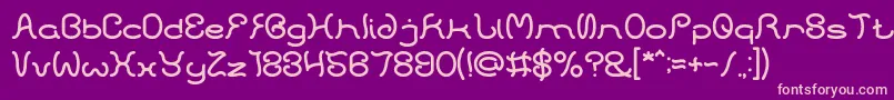 HONESTLY Font – Pink Fonts on Purple Background