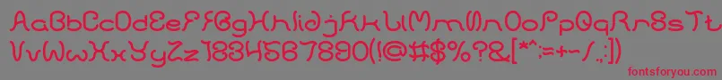 HONESTLY Font – Red Fonts on Gray Background