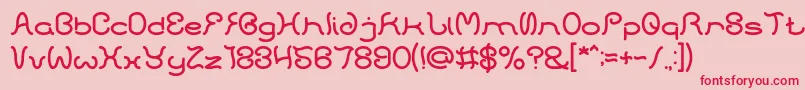 HONESTLY Font – Red Fonts on Pink Background