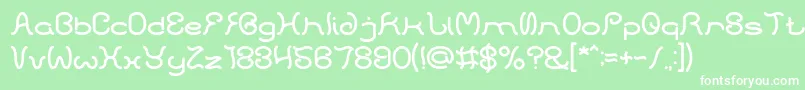 HONESTLY Font – White Fonts on Green Background