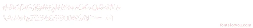 Honestydemo-Schriftart – Rosa Schriften