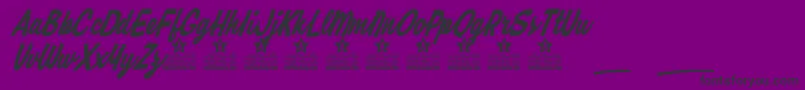 Lisätietoja Honey Lips Personal Use-fontista Honey Lips Personal Use-fontti – mustat fontit violetilla taustalla