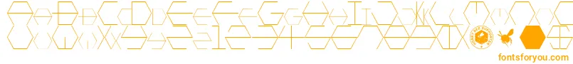 Подробнее о шрифте HONEYCOMBED Шрифт HONEYCOMBED – оранжевые шрифты