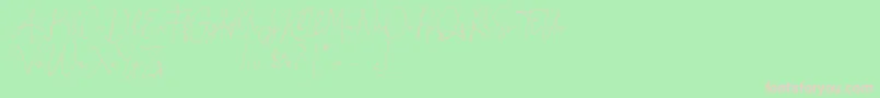Honeymoon Avenue Script Demo Font – Pink Fonts on Green Background