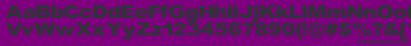 Roughhewn Font – Black Fonts on Purple Background