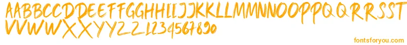 Шрифт HONGKONG – оранжевые шрифты