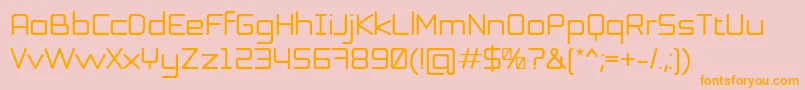 Honor Font – Orange Fonts on Pink Background