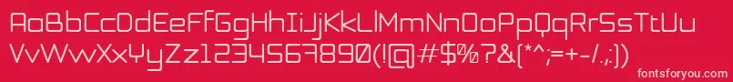 Honor Font – Pink Fonts on Red Background