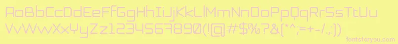 Honor Font – Pink Fonts on Yellow Background