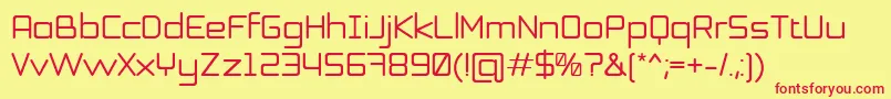 Honor Font – Red Fonts on Yellow Background