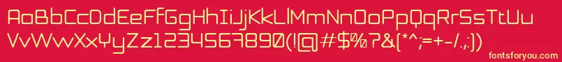 Honor Font – Yellow Fonts on Red Background