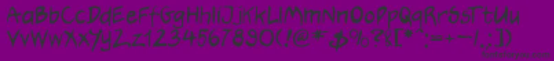 hootj    Font – Black Fonts on Purple Background