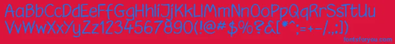 hootl    Font – Blue Fonts on Red Background