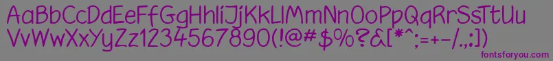hootl    Font – Purple Fonts on Gray Background