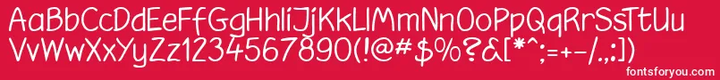 hootl    Font – White Fonts on Red Background