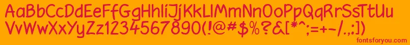 hootrg   Font – Red Fonts on Orange Background